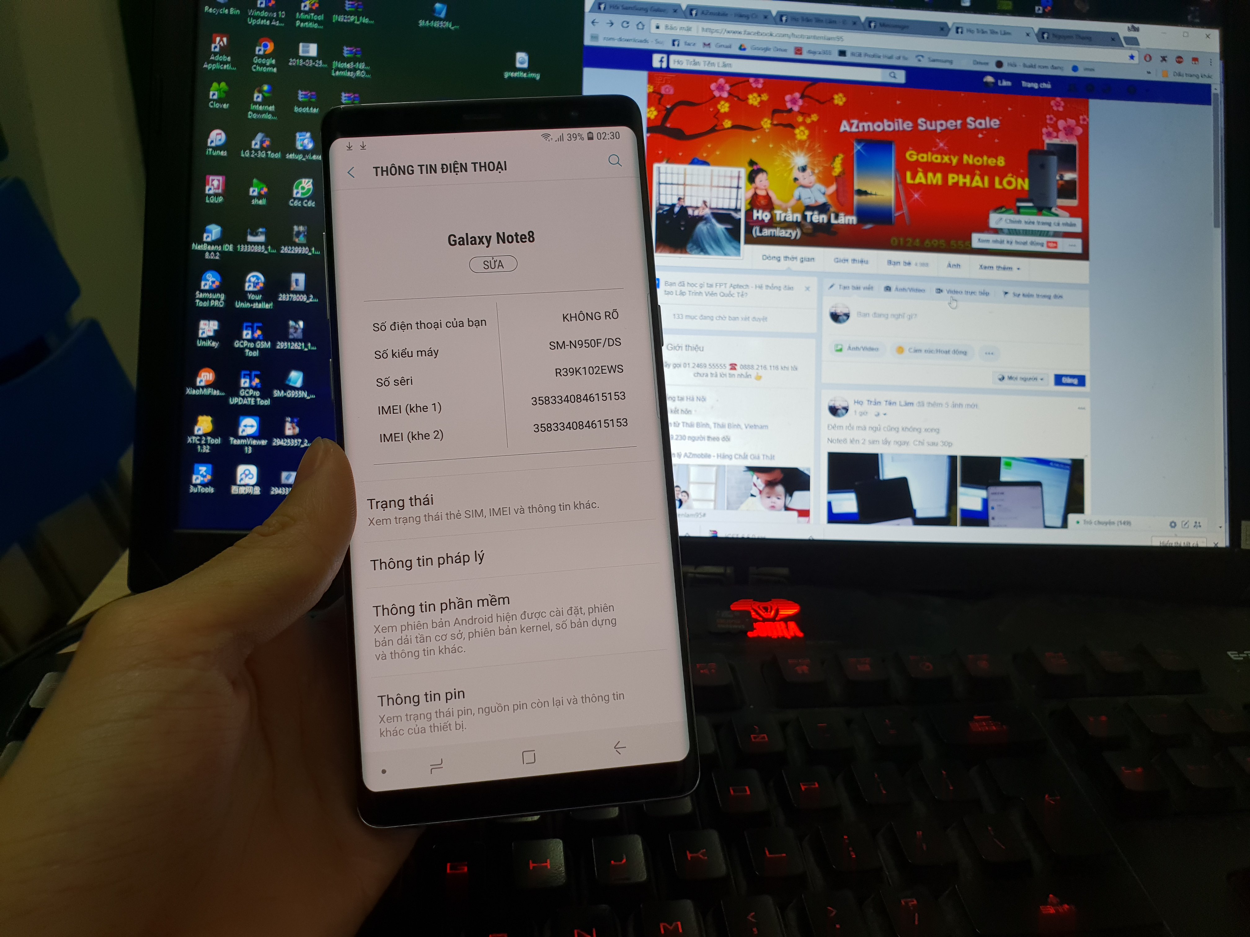 ROM Samsung Note 8 SM-N950N 2 sim Fix Full Android 8.0 Oreo
