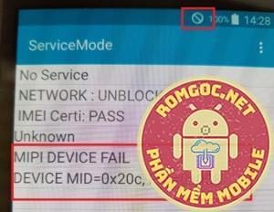 Giải Pháp Fix Mipi Device Fail lỗi mất sóng trên samsung