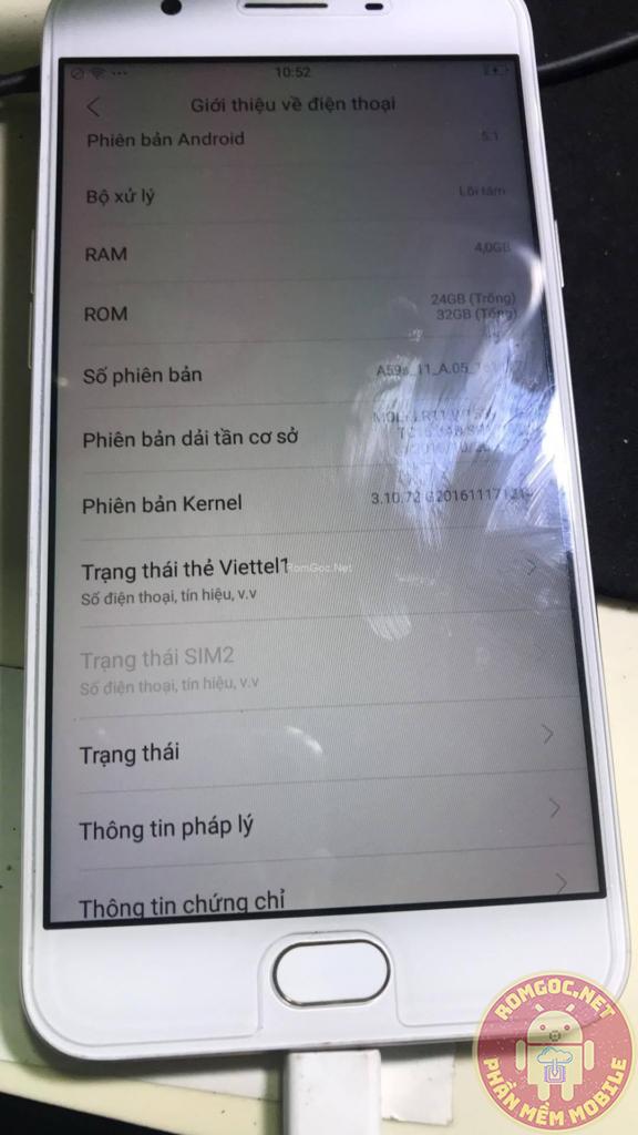 ROM Tiếng Việt OPPO A59s , CH Play, 4G fix ok  