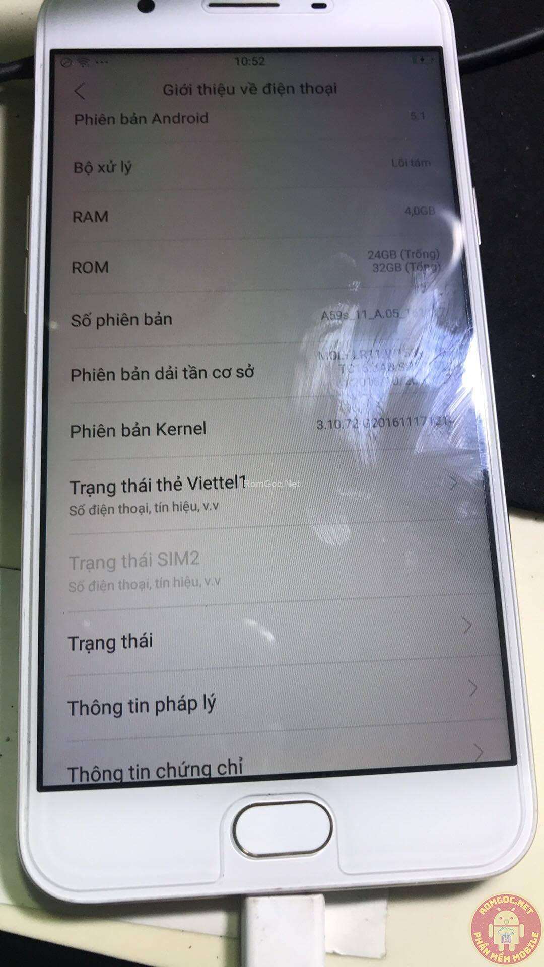 ROM Tiếng Việt OPPO A59s , CH Play, 4G fix ok