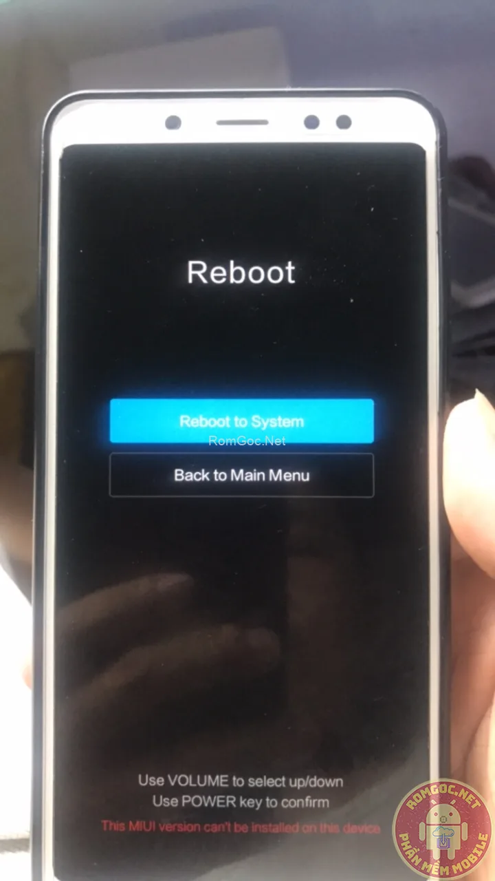Fix Redmi Note 5 Pro treo Recovery 3 dòng ok