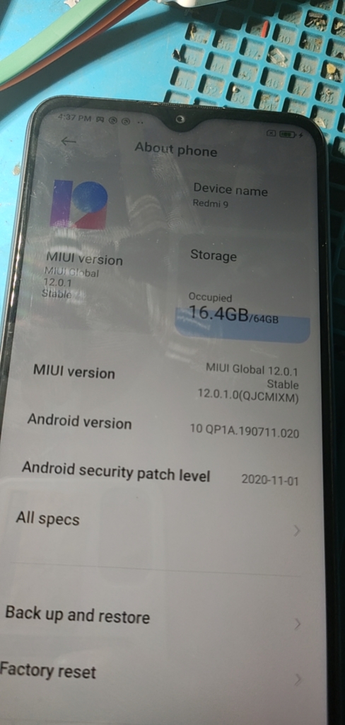 Xiaomi Redmi 9 ẩn Micloud bootloader locked