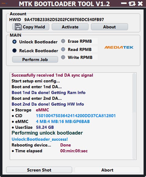 Kích Hoạt MTK Bootloader Tool - RomGốc.Net