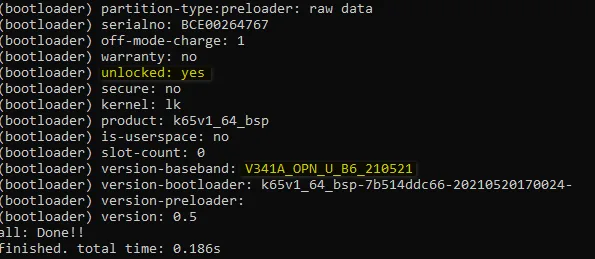Root và Unlock Bootloader Vsmart Star 4 3 Unlock bootloader thành công Vsmart V341A ( Star 4) Android 11 VOS 4.0
