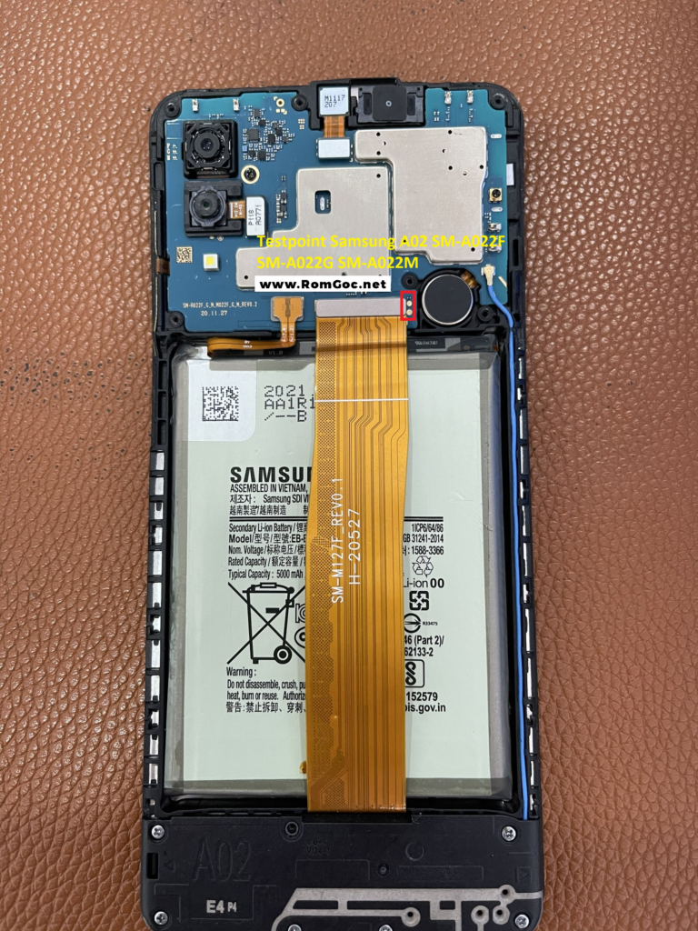 Testpoint Samsung M02
