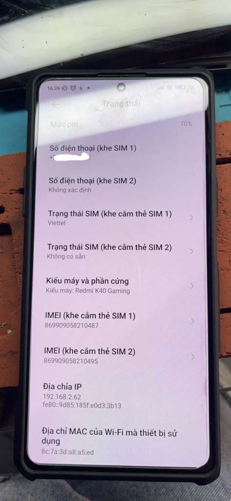 Nhận fix sửa imei Xiaomi Redmi K40 Gaming 1 Nhận fix sửa imei Xiaomi Redmi K40 Gaming