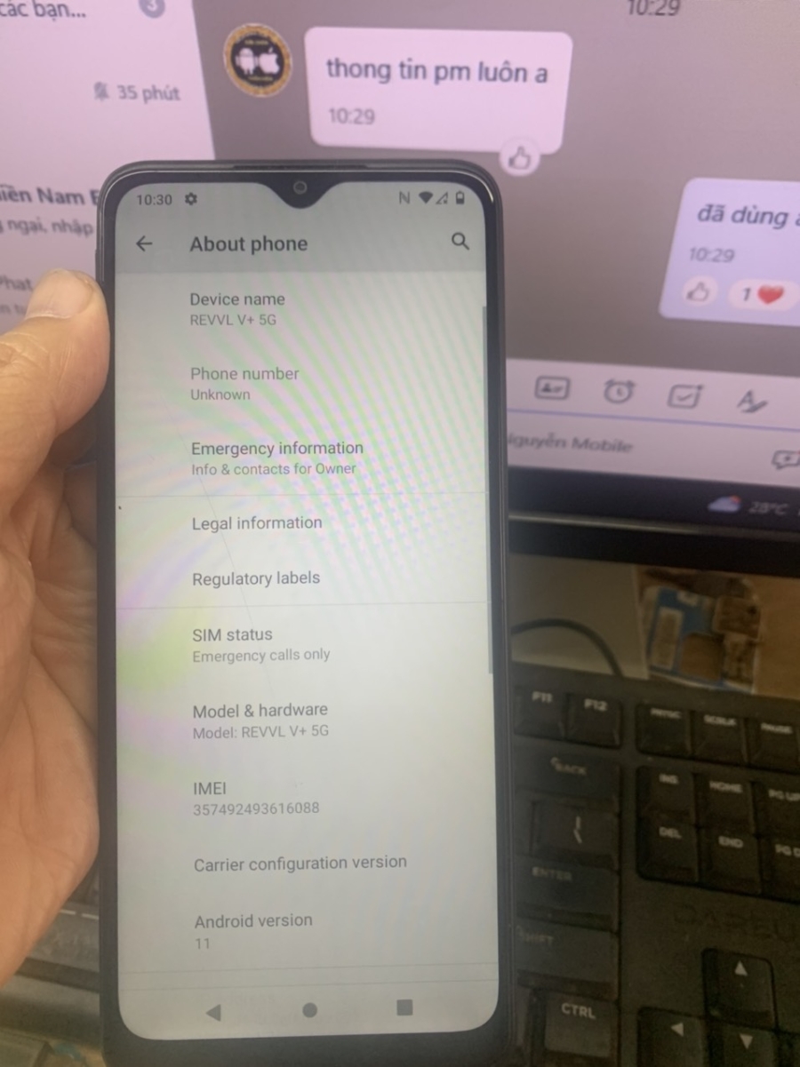 REVVL V+ 5G mở mạng Unlock Network TMobile REVVL V+ 5G Thế Giới
