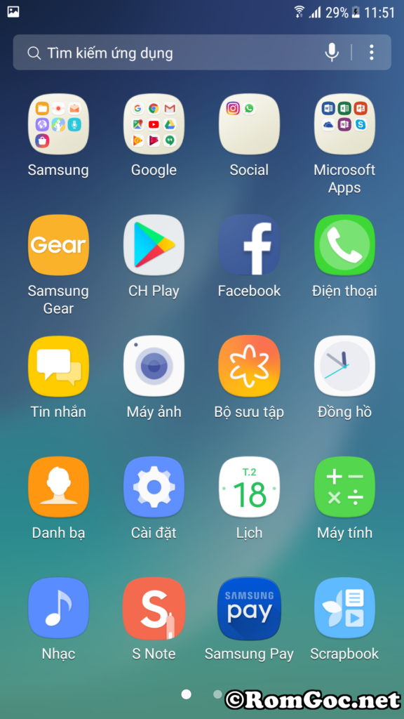 Rom Samsung N920W8 U6 tiếng Việt