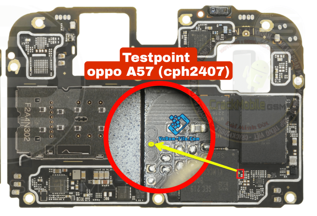 Testpoint Oppo A57 CPH2407