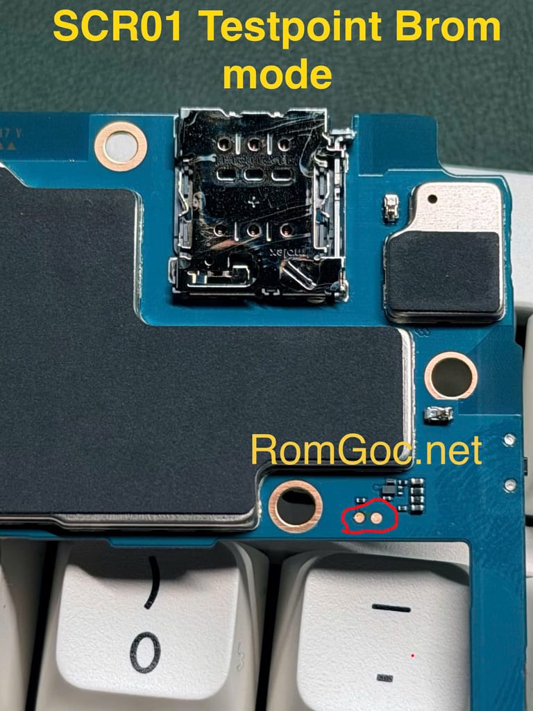 Samsung SCR01 testpoint brom mode